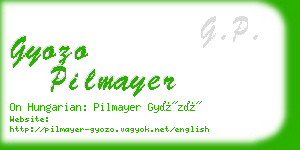 gyozo pilmayer business card